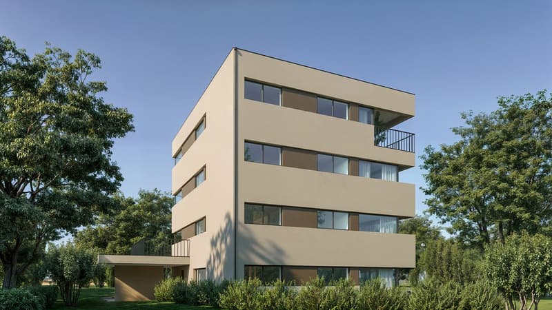 YVERDON - MINERGIE NUOVO - 4,5 locali con terrazza di 72m2 / Lot 2 (2)