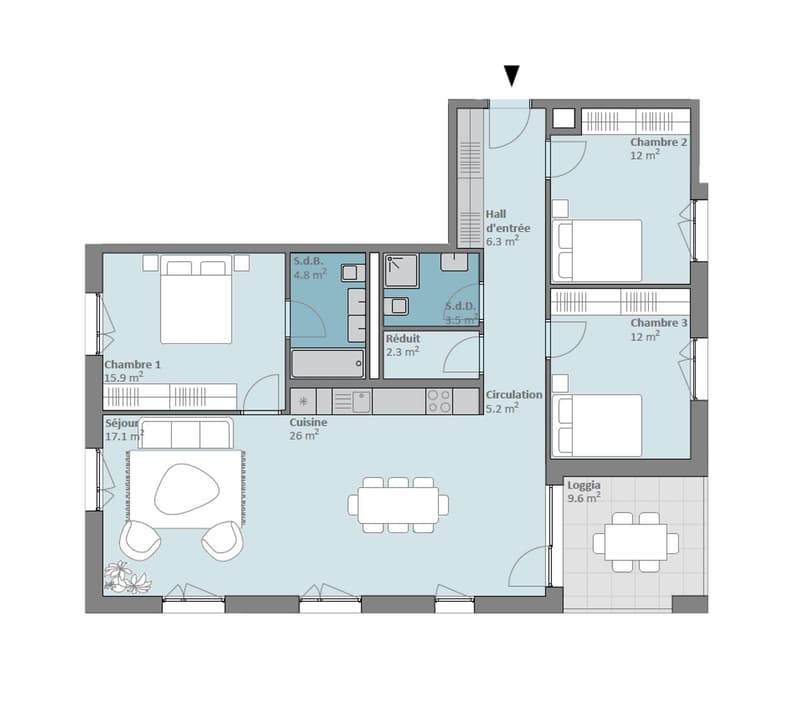 PLUS QUE 5 LOTS DISPONIBLES - Prilly Buissonnière - 4,5 PIECES 1ER ETAGE (12)