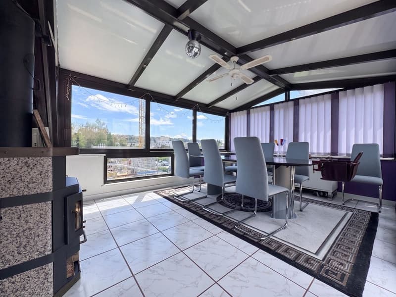 Yverdon - Attique en duplex de 5,5 pièces avec grande terrasse et véranda d'hiver (5)