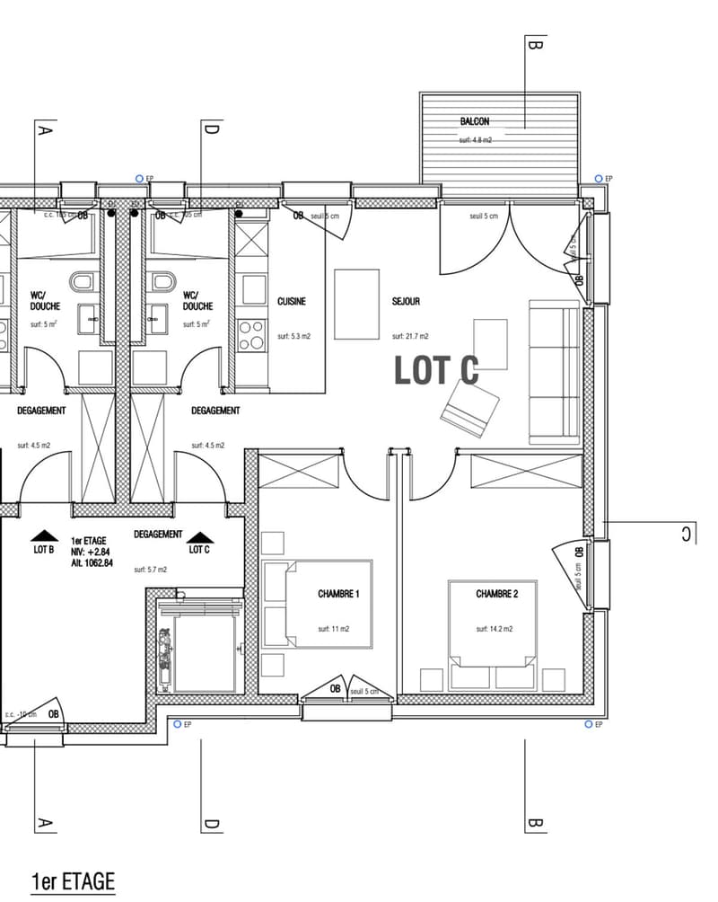 CHALET 1909 - LOT C - 3.5P AVEC BALCON (2)