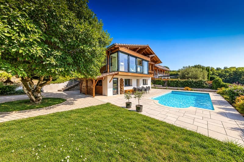 Très belle villa avec vue panoramique sur le lac & le Mt-Blanc! (4)