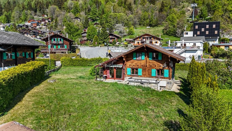 Chalet in the heart of Marécottes, close to the ski station with large grounds (13)