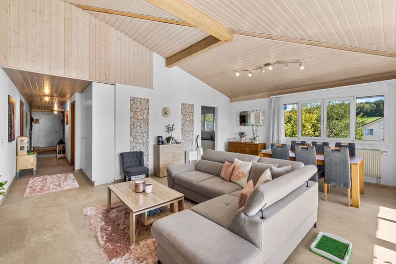 Bel appartement de 122 m² au dernier étage, entièrement rénové, avec 2 places de parc dans un garage souterrain. (6)