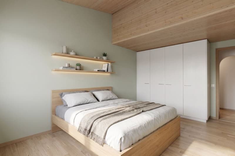 Bel appartement de 122 m² au dernier étage, entièrement rénové, avec 2 places de parc dans un garage souterrain. (12)