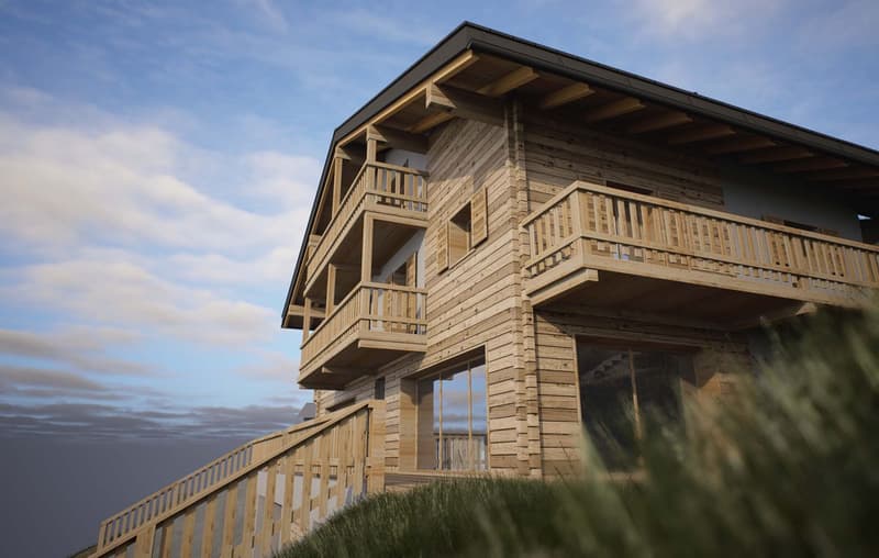Mase - Projet de chalet de 3 appartements avec permis en force (4)