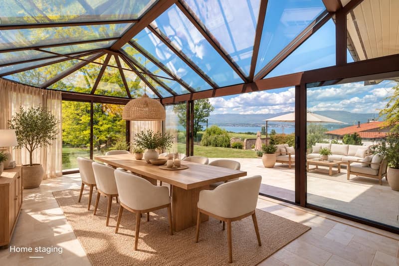 Villa de caractère avec vue panoramique sur le lac Léman, à deux pas de Genève (3)