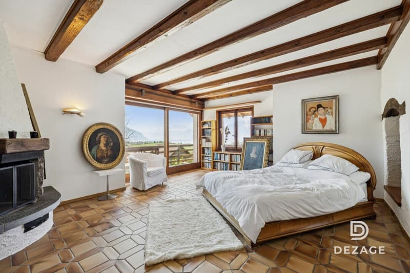 9 minutes from Vevey: Rare property with panoramic views, enclosed garden and swimming pool (7)