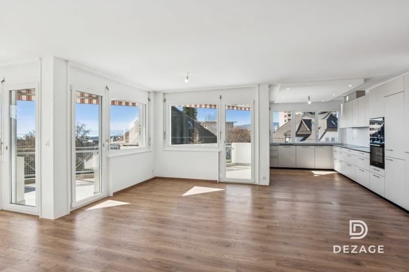 Spacious renovated family apartment with lake view and independent studio (2)