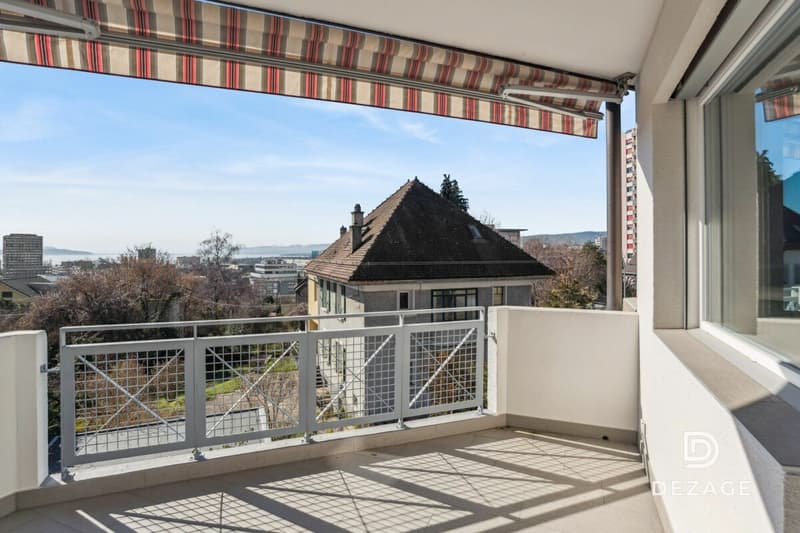 Spacious renovated family apartment with lake view and independent studio (3)