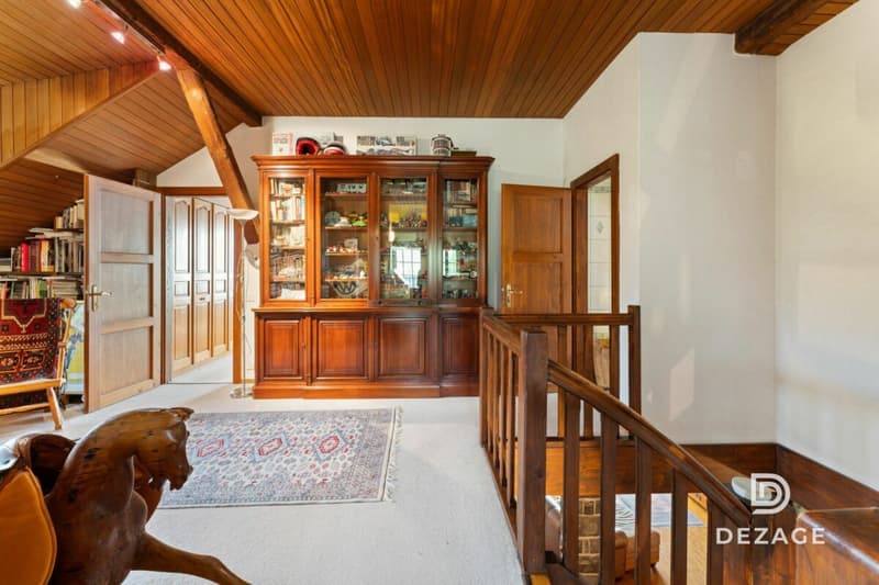 Maison de charme à Blonay sur terrain de 13'000m2 vue lac et montagne (10)