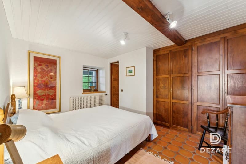 Maison de charme à Blonay sur terrain de 13'000m2 vue lac et montagne (8)