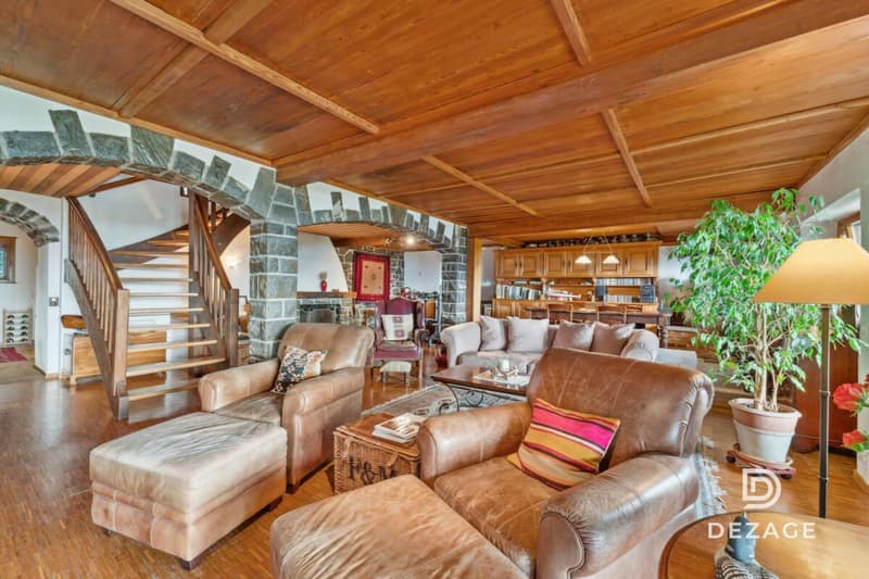 Maison de charme à Blonay sur terrain de 13'000m2 vue lac et montagne (5)