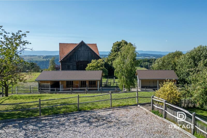 Ferme rénovée avec installations équestres et revenu énergétique à 5 min de Lucens (19)