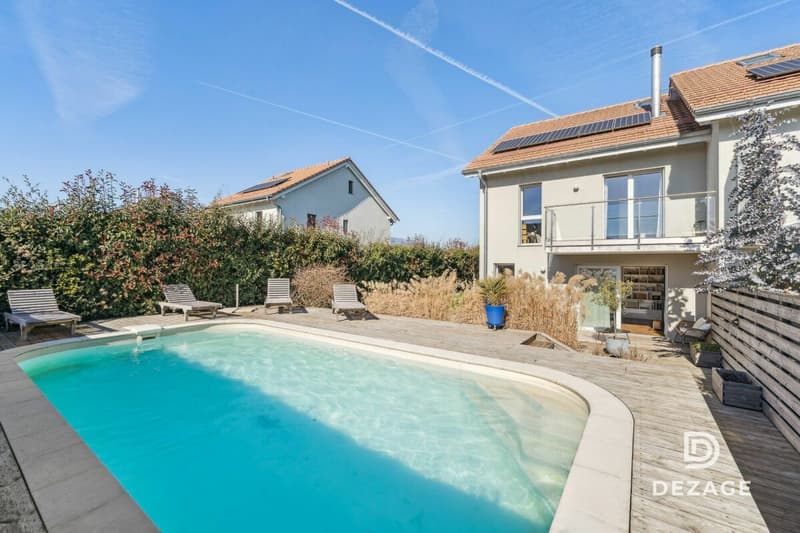 Casa moderna del 2016: piscina, calma assoluta e vicinanza a Versoix e Coppet (10)