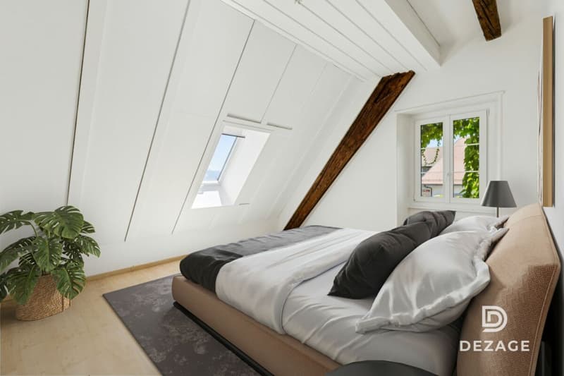 Wohnung mit Charakter und Panoramablick sowie Garten im Herzen des Dorfes! (7)