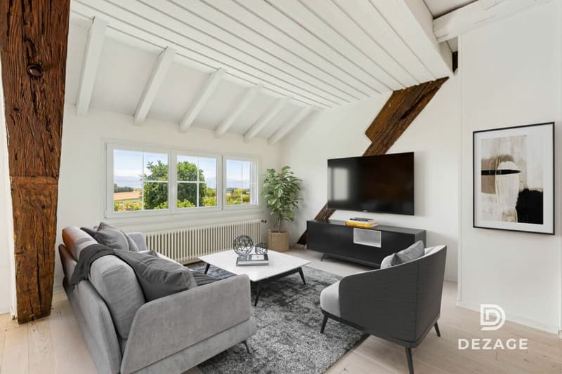 Appartement de caractère avec vue panoramique et jardin au coeur du village ! (4)