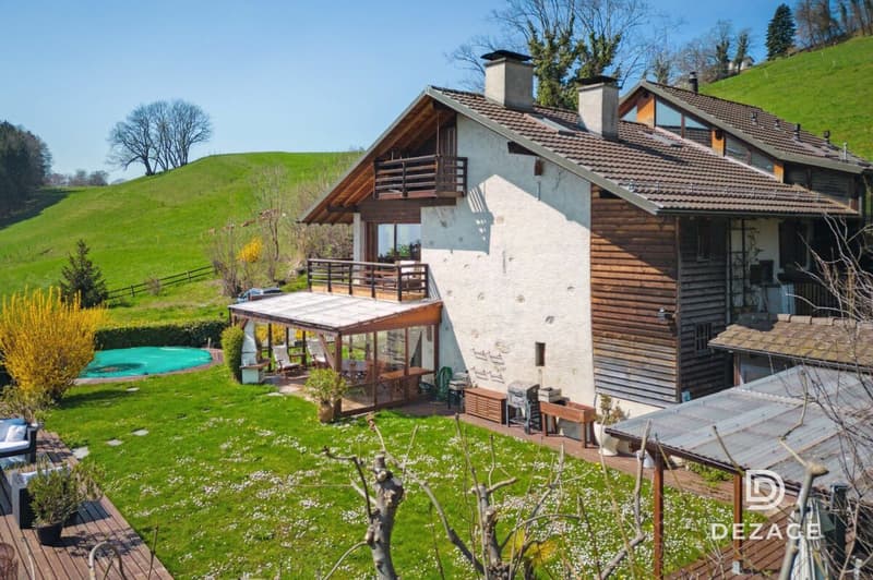 Ferme entièrement rénovée à moins de 10 minutes du centre de Vevey : Calme, nature et vue panoramique (2)