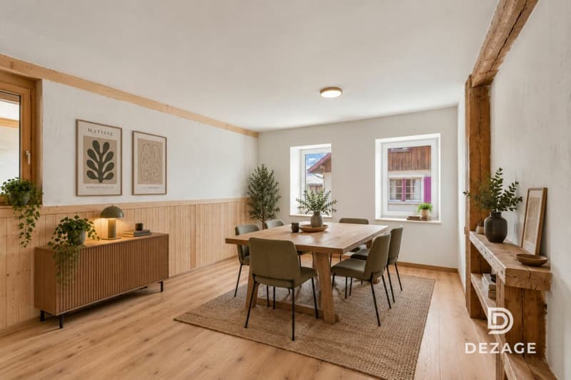 Caractère, lumière et flexibilité : un appartement de charme au coeur de Gimel (1)