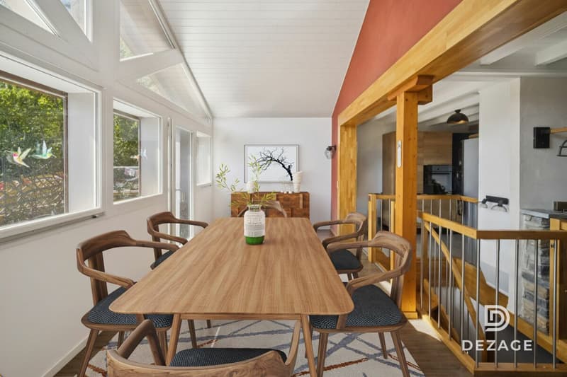 Chalet familial rénové en lisière de forêt à Gimel (6)