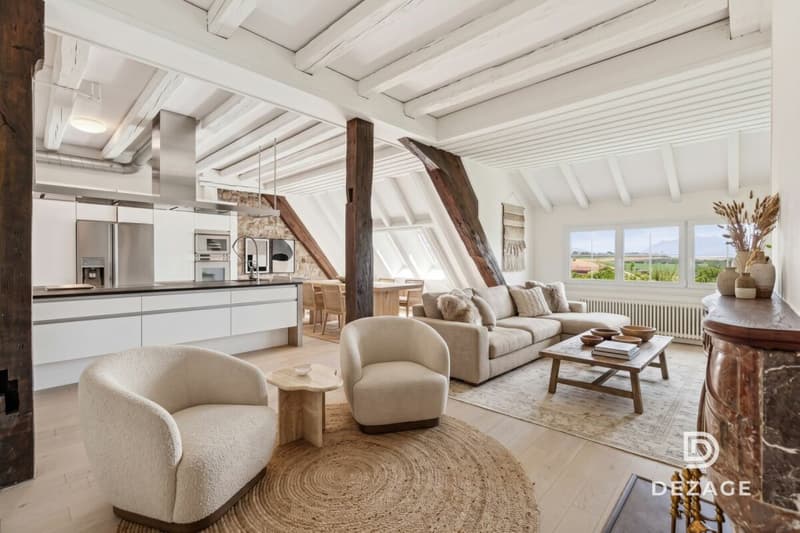 Appartement de caractère avec vue panoramique et jardin au coeur du village ! (1)
