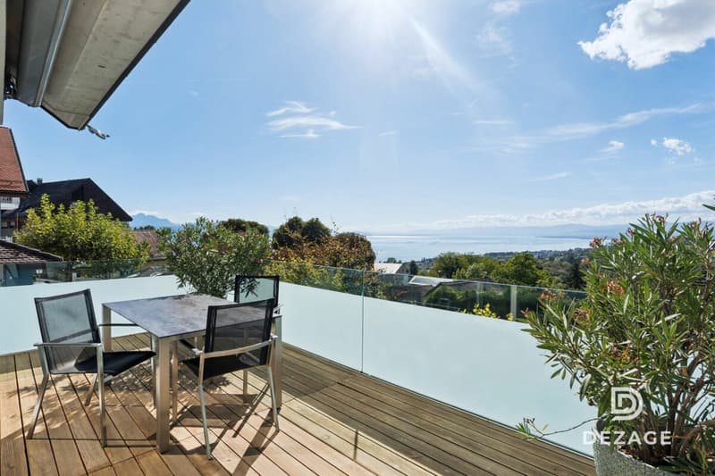 Magnifique duplex esprit maison avec ascenseur direct, jardin et vue imprenable sur le Lac ! (4)