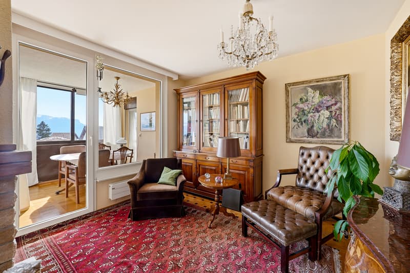Apartment with 4.5 rooms, garden, lake view and mountain view (6)