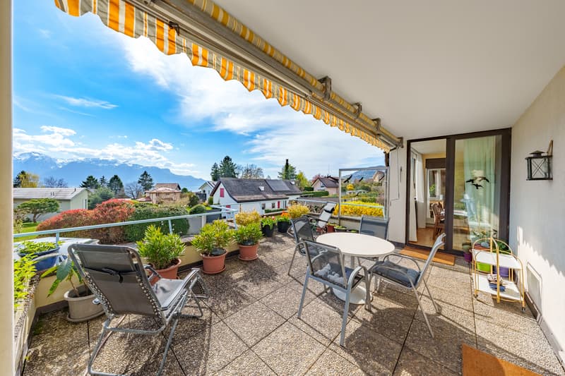 Apartment with 4.5 rooms, garden, lake view and mountain view (3)