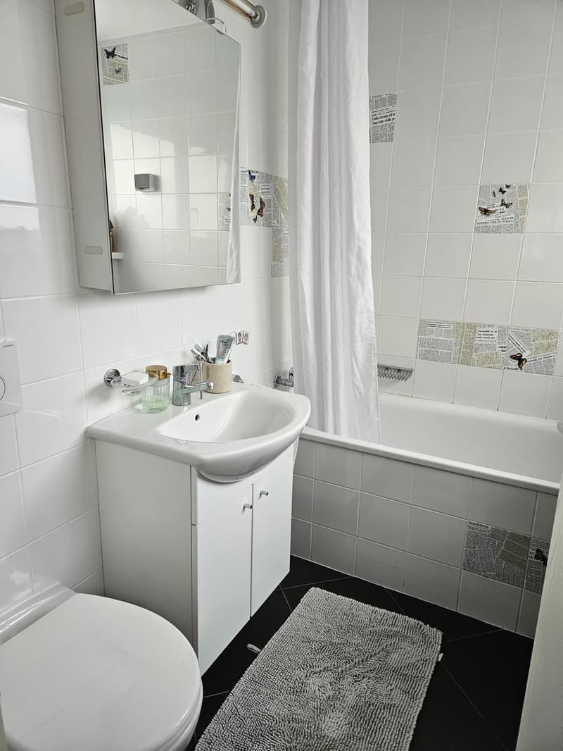 Bel appartement de 3,5 pièces, bénéficiant d'un jardin privatif et d'une place de parc intérieure (6)