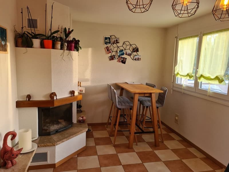 Appartement en attique avec  terrasse, garage double et place de parc extérieure (4)