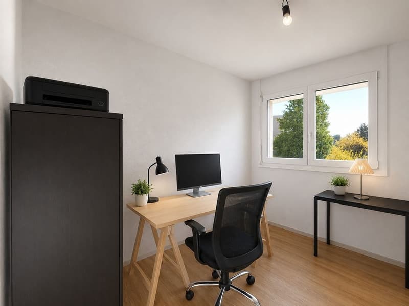 Appartement en attique avec  terrasse, garage double et place de parc extérieure (8)