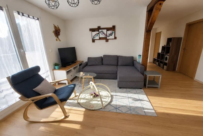 Appartement en attique avec  terrasse, garage double et place de parc extérieure (3)