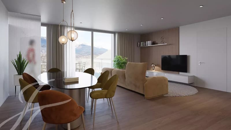 New apartment of 1.5 rooms close to Sion (2)