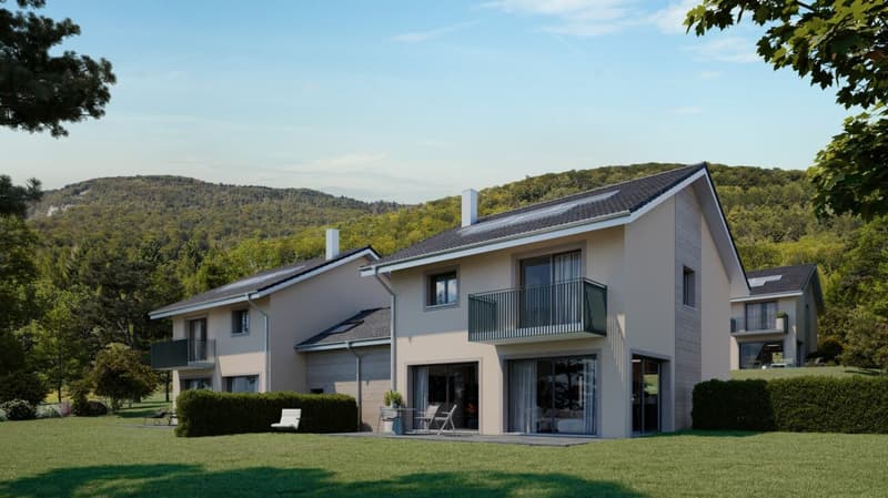 Quatre Villas semi-individuelles sur plans (1)