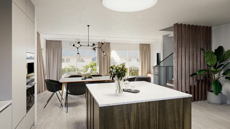 Quatre Villas semi-individuelles sur plans (2)