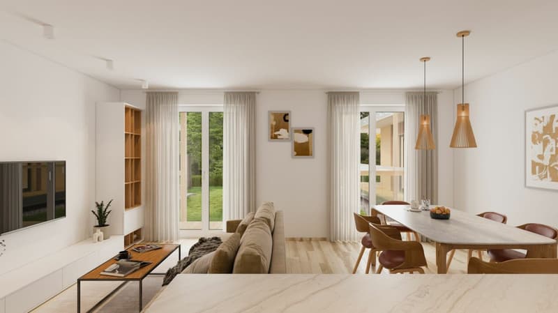 Ambiance chaleureuse pour ce duplex avec terrasse et balcon (1)
