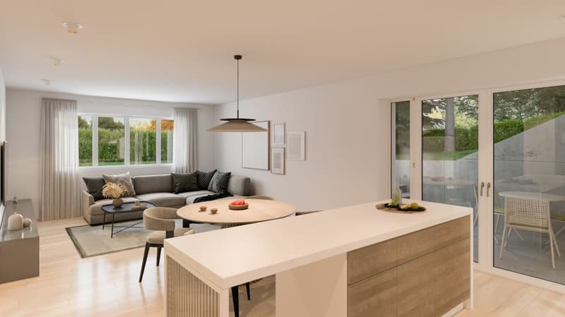Charmant 3.5 pièces avec loggia et jardinet (1)