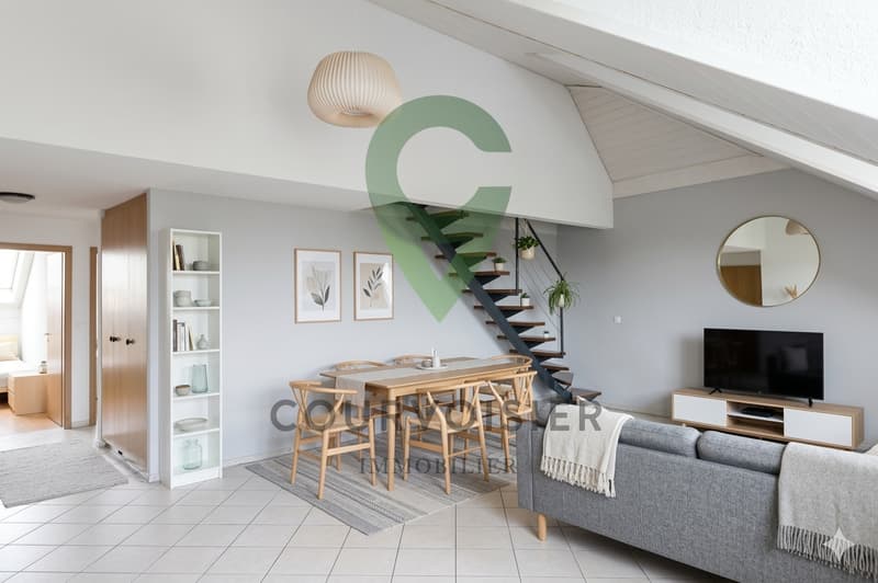 A 30 km d'Yverdon spacieux duplex en attique (1)