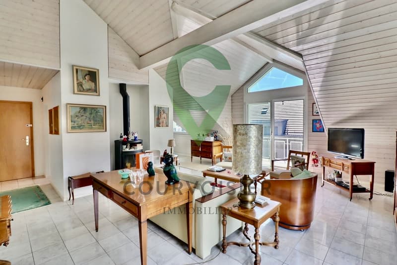 Spacious attic with 3.5 rooms and lovely unobstructed view of the lake (3)