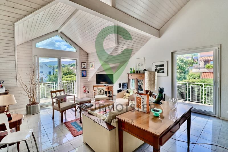 Spacious attic with 3.5 rooms and lovely unobstructed view of the lake (1)