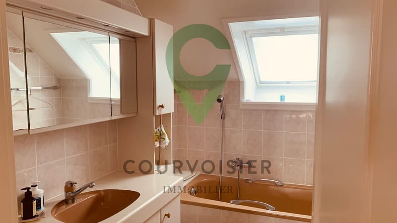 APPARTEMENT EN ATTIQUE AVEC VUE IMPRENABLE SUR LE LAC ET ALPES (8)