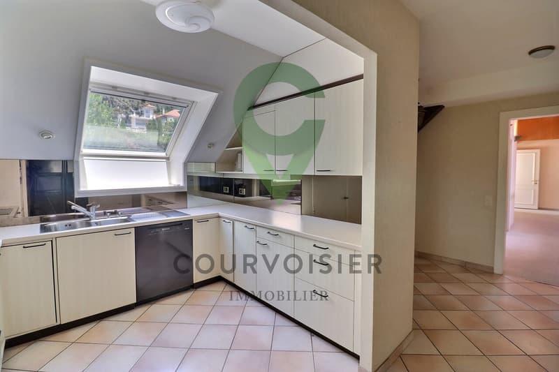 APPARTEMENT EN ATTIQUE AVEC VUE IMPRENABLE SUR LE LAC ET ALPES (10)