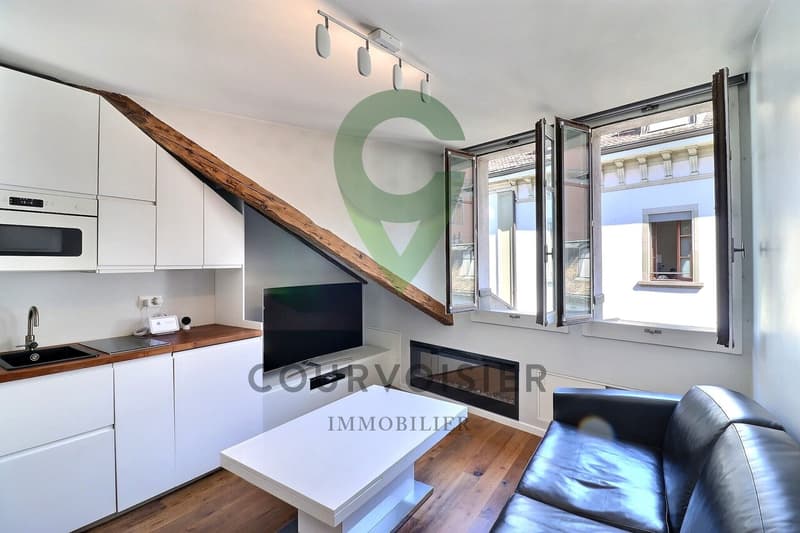 Studio with character in old town Geneva, ideal for students (3)