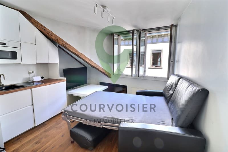 Studio with character in old town Geneva, ideal for students (6)