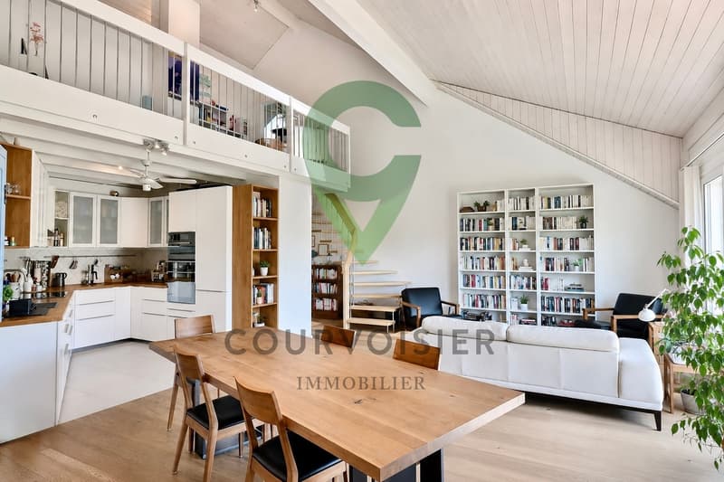 Confortable duplex en attique avec cachet et vue dégagée près de Nyon (2)