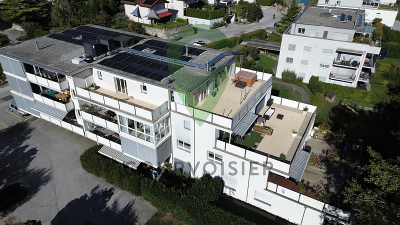 Superbe attique dans une PPE rénovée avec vue sur les Alpes (11)