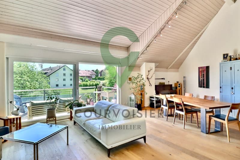 Duplex en attique avec cachet et vue à quelques minutes de Nyon (1)