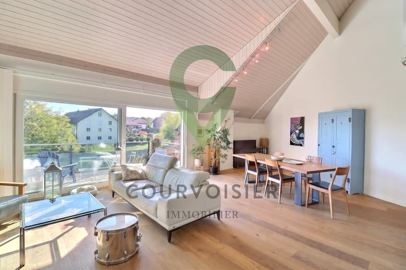 Spacieux duplex en attique avec cachet à 5 minutes de Nyon (1)