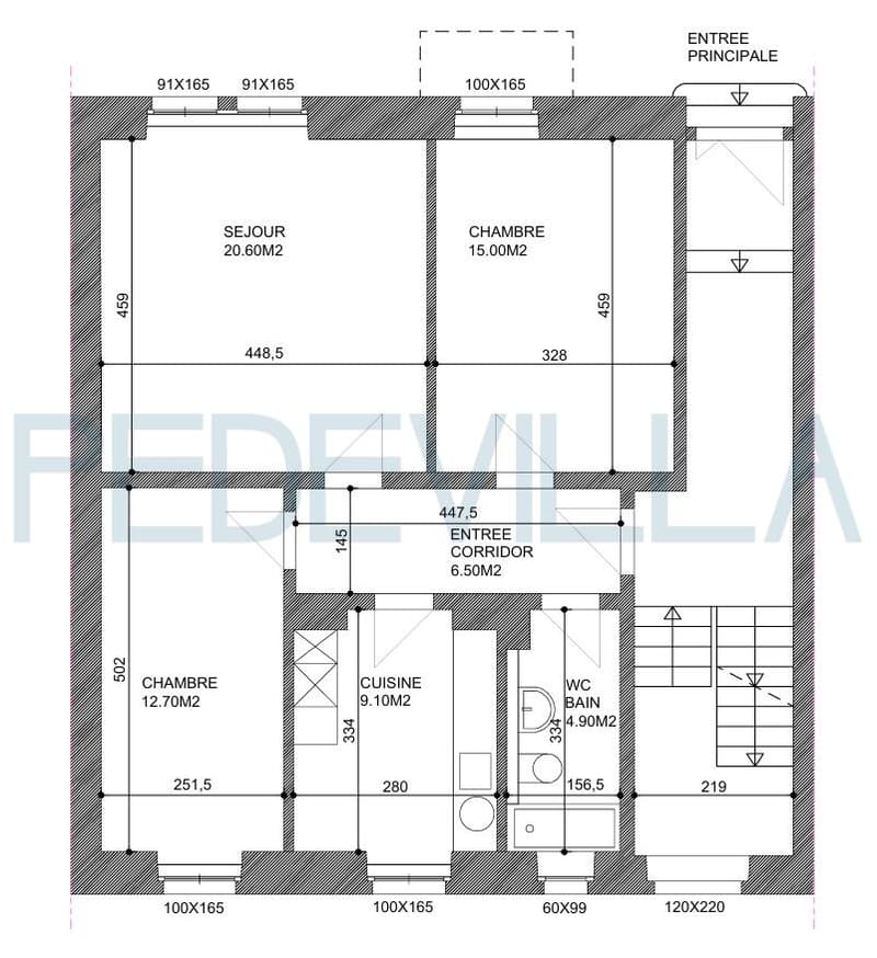 À louer - charmant appartement de 3 pièces au rez-de-chaussée (8)
