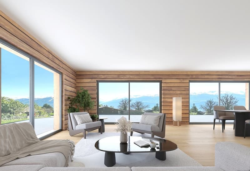 Magnifique appartement 4,5 pièces avec vue imprenable à Savièse (2)