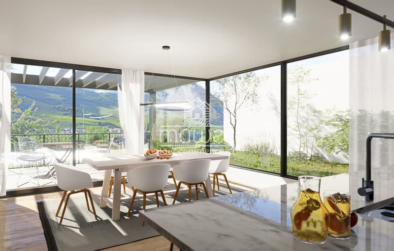New contemporary villa in Saillon - A preserved living environment (1)